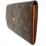 Louis Vuitton Porte Monnaie Credit Brown Canvas Wallet  (Pre-Owned)