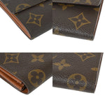 Louis Vuitton Porte Monnaie Credit Brown Canvas Wallet  (Pre-Owned)