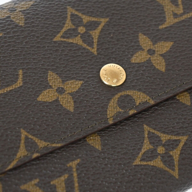 Louis Vuitton Porte Monnaie Credit Brown Canvas Wallet  (Pre-Owned)