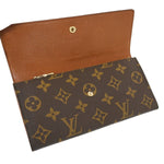 Louis Vuitton Porte Monnaie Credit Brown Canvas Wallet  (Pre-Owned)