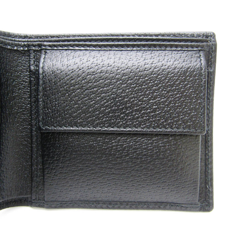 Gucci Imprime Black Leather Wallet  (Pre-Owned)