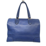 Valextra Blue Leather Tote Bag (Pre-Owned)