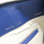 Valextra Blue Leather Tote Bag (Pre-Owned)