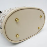 Coach Field Beige Canvas Shoulder Bag (Pre-Owned)