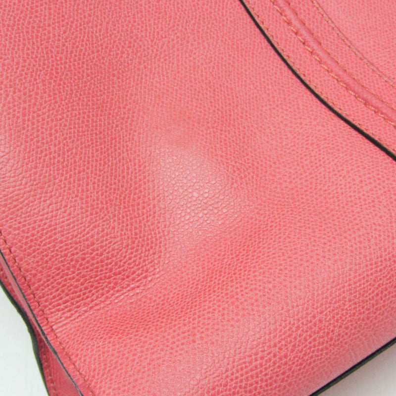 Valextra Pink Leather Tote Bag (Pre-Owned)