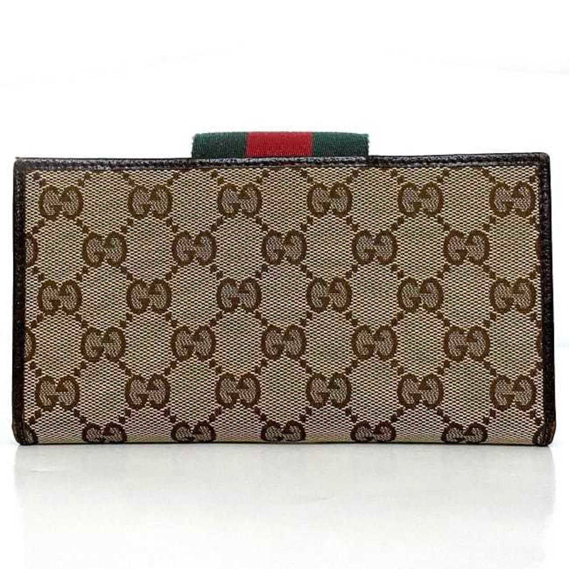 Gucci Ophidia Camel Canvas Wallet  (Pre-Owned)