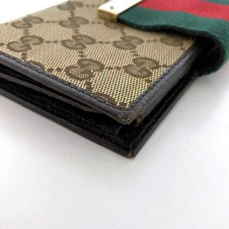 Gucci Ophidia Camel Canvas Wallet  (Pre-Owned)