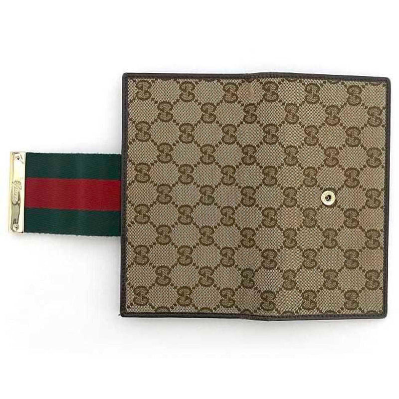 Gucci Ophidia Camel Canvas Wallet  (Pre-Owned)