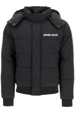 Moschino Men's High-Neck Down Jacket With Hood