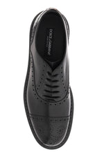 Dolce & Gabbana Men's Brushed Leather Oxford Lace-Ups