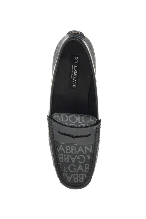 Dolce & Gabbana Men's Jacquard Canvas Loafers