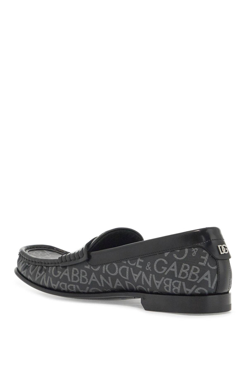 Dolce & Gabbana Men's Jacquard Canvas Loafers