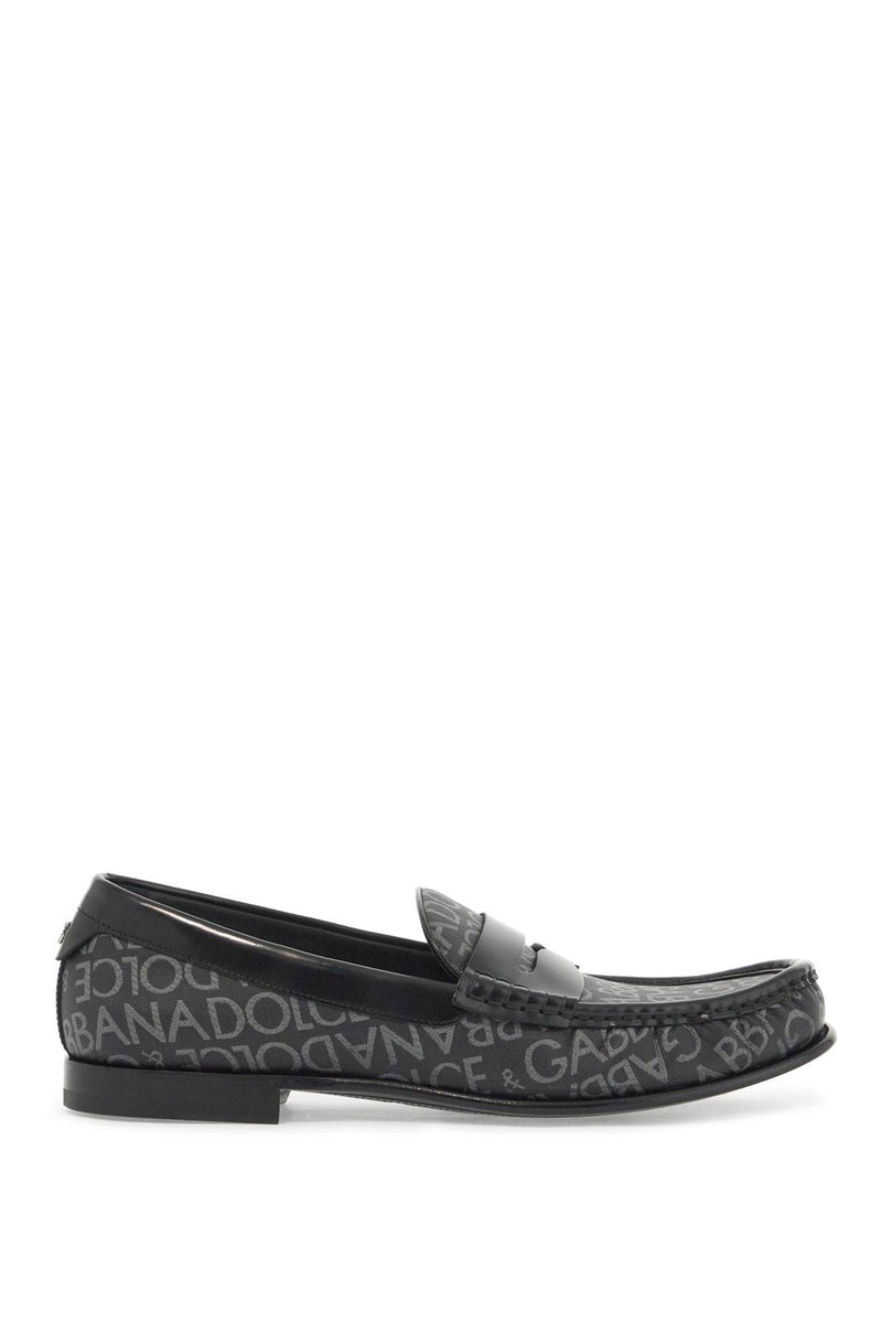 Dolce & Gabbana Men's Jacquard Canvas Loafers