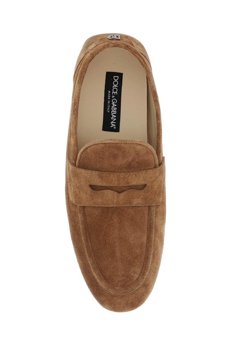 Dolce & Gabbana Men's Calf Suede Driver Shoe