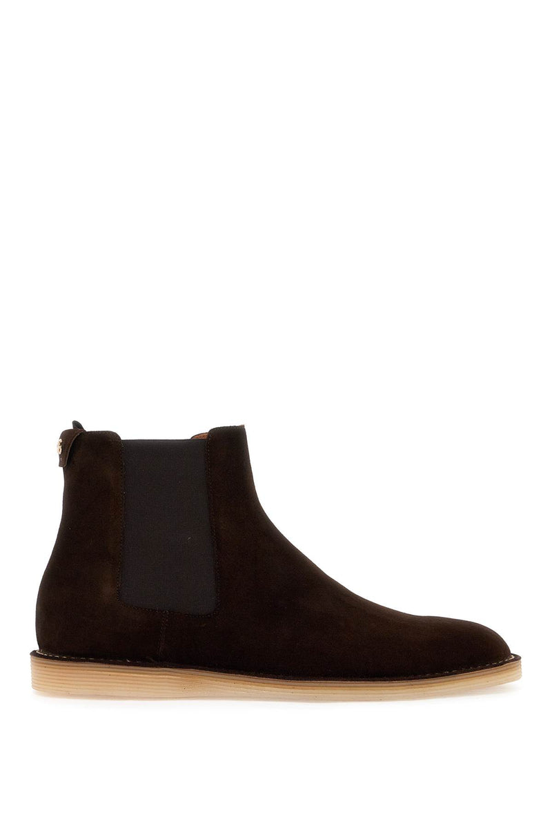 Dolce & Gabbana Men's Suede Ankle Boots For