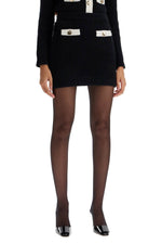 Self Portrait Women's Alpaca Knit Mini Skirt