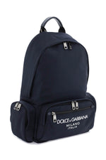 Dolce & Gabbana Men's Nylon Backpack With Logo