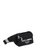 Dolce & Gabbana Men's Nylon Beltpack Bag With Logo