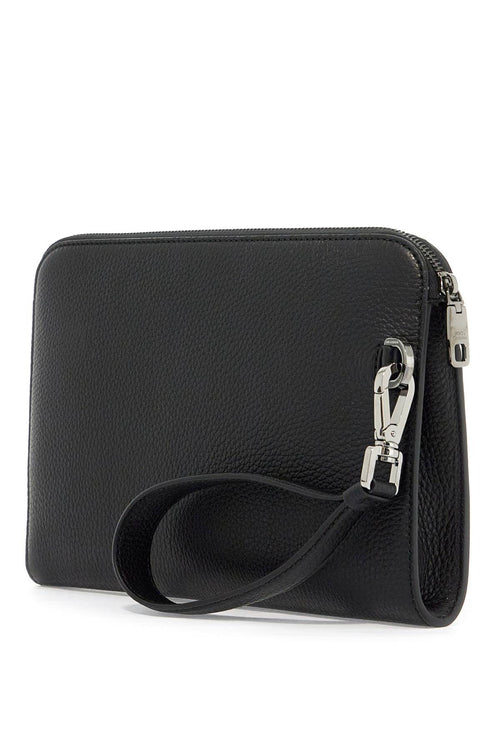 Dolce & Gabbana Men's "Embossed Leather Media Pouch