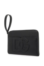 Dolce & Gabbana Men's "Embossed Leather Media Pouch