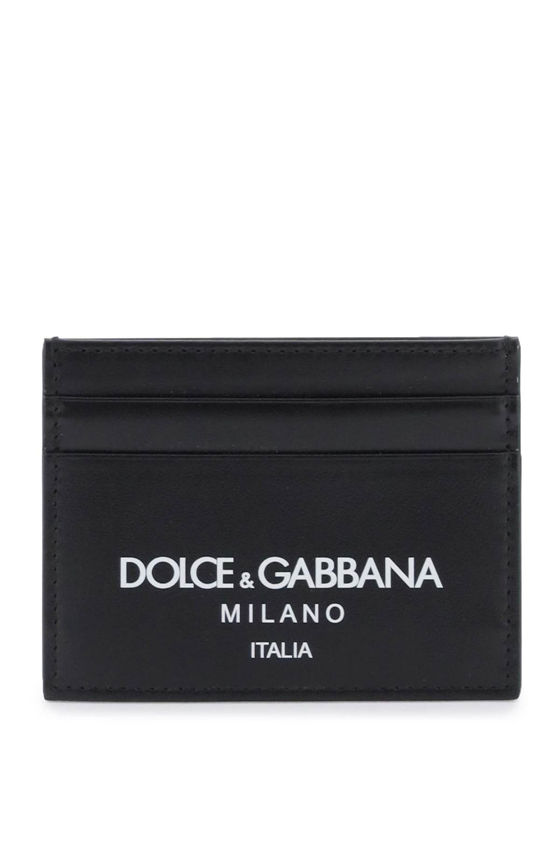 Dolce & Gabbana Men's Logo Leather Cardholder