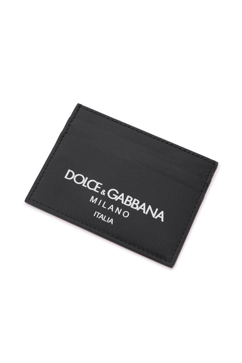 Dolce & Gabbana Men's Logo Leather Cardholder