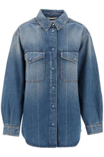 Closed Women's Denim Overshirt Made Of Recycled Cotton Blend