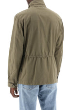 Woolrich Men's "Field Jacket In Cotton And Linen Blend"