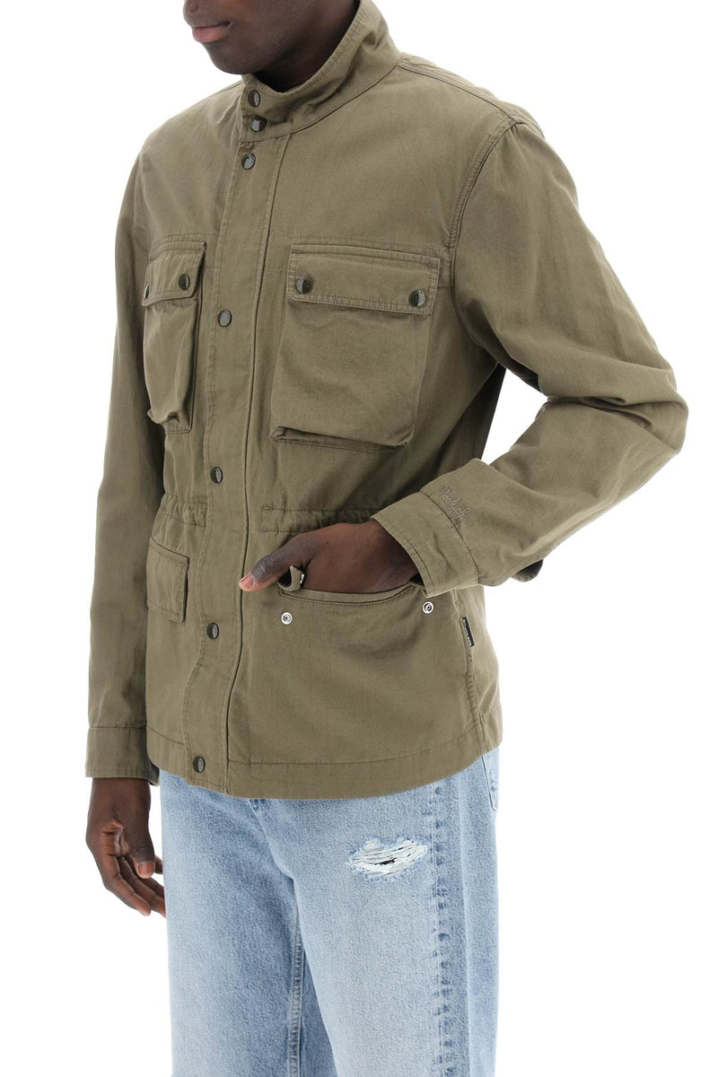 Woolrich Men's "Field Jacket In Cotton And Linen Blend"