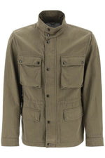 Woolrich Men's "Field Jacket In Cotton And Linen Blend"