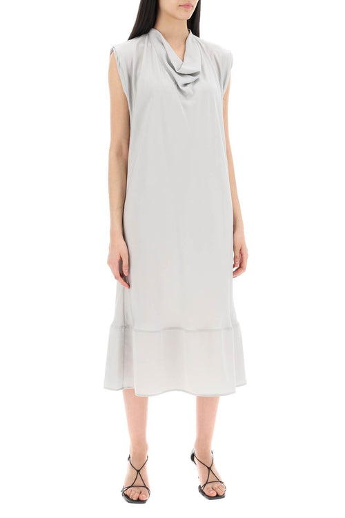 Lemaire Women's Midi Dress With Diagonal Cut In