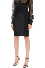 Dolce & Gabbana Women's "Mini Satin And Powernet Skirt"