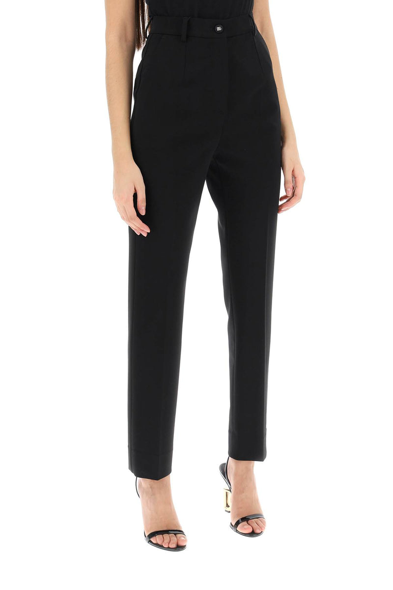 Dolce & Gabbana Women's Milano-Stitch Cigarette Pants