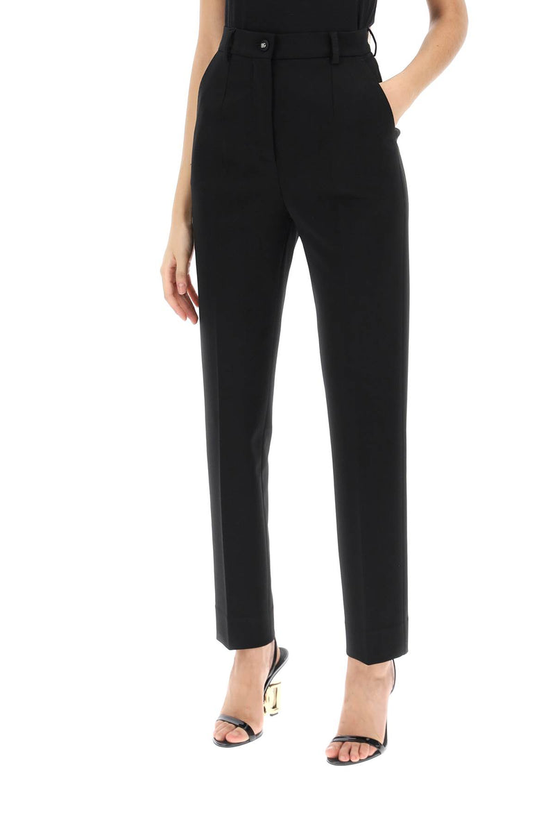 Dolce & Gabbana Women's Milano-Stitch Cigarette Pants