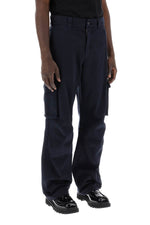 Dolce & Gabbana Men's Cargo Pants With Logo Plaque