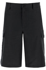 Dolce & Gabbana Men's Linen Cargo Bermuda Shorts For