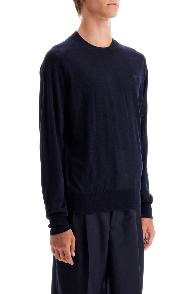 Ami Alexandre Matiussi Men's Lightweight Wool Raglan Pullover