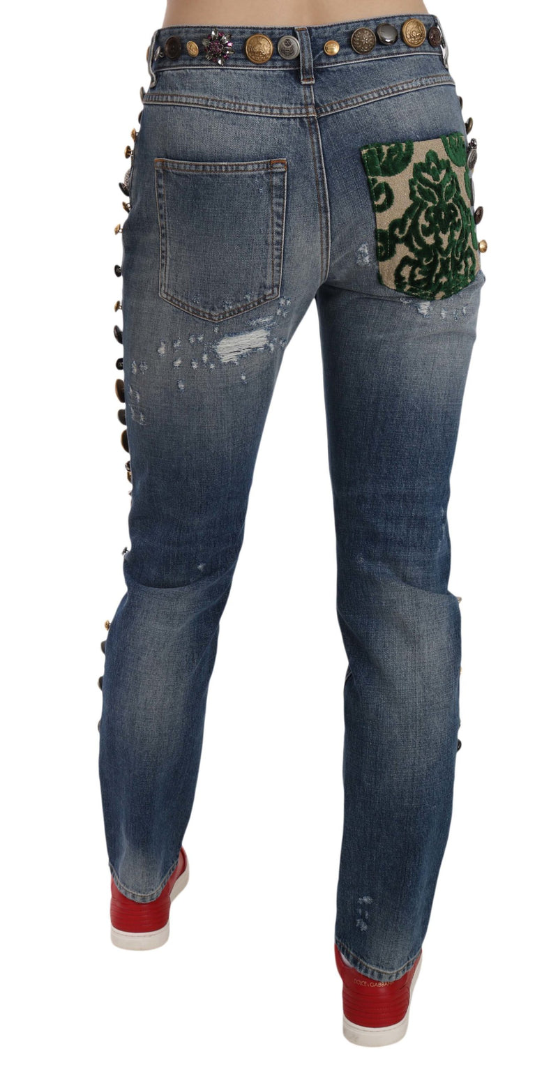 Dolce Gabbana Jeans Denim Comfort Pants Trousers 5 Pockets Metal Plate 46 |  eBay