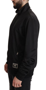 Dolce & Gabbana Elegant Black Full Zip Men's Sweater