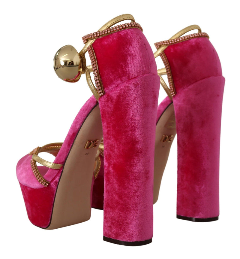 Steve Madden block heels in pink velvet. Women's... - Depop