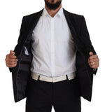 Dolce & Gabbana Elegant Black Silk-Lined Evening Men's Blazer