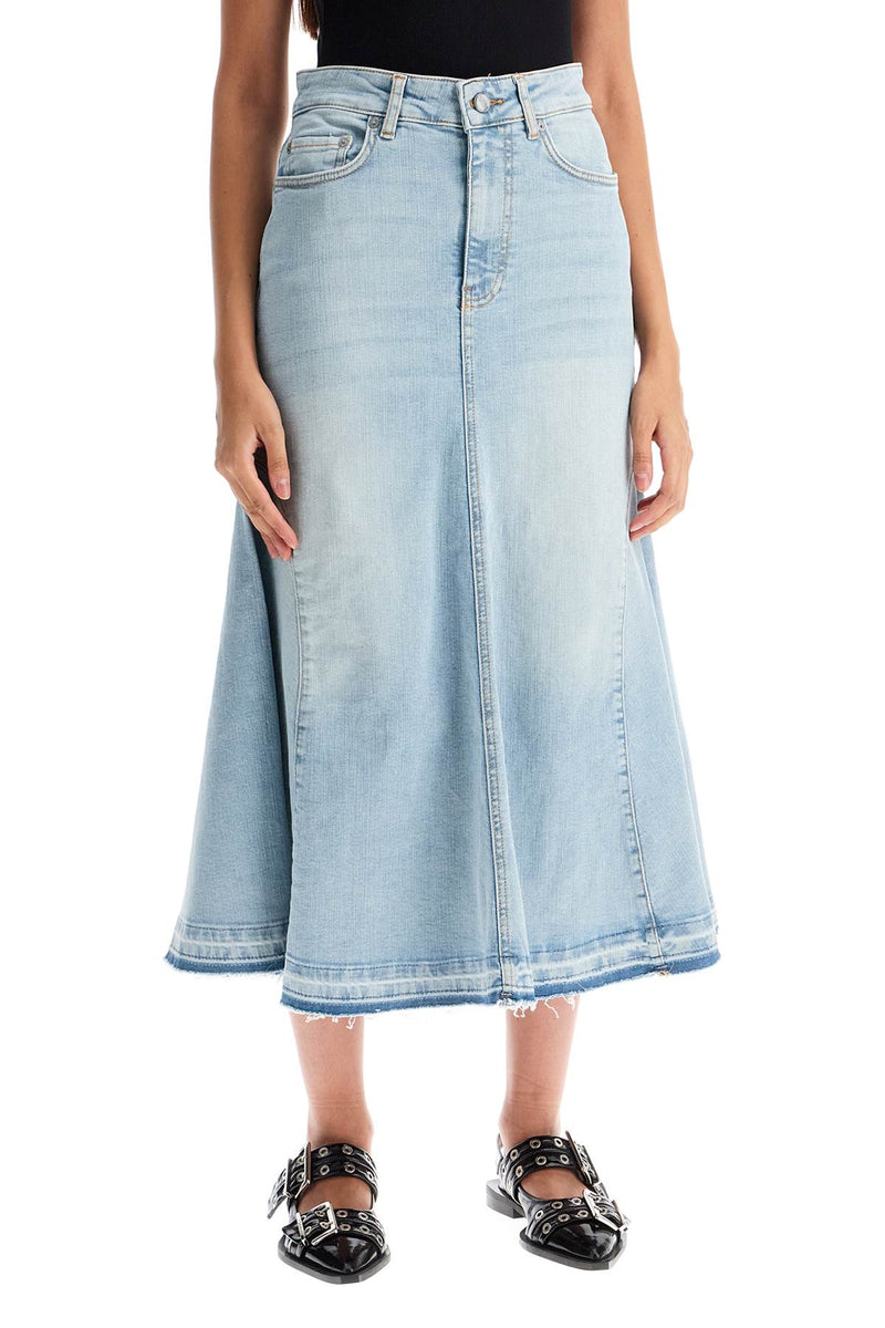 Ganni Women's Flared Denim Skirt.