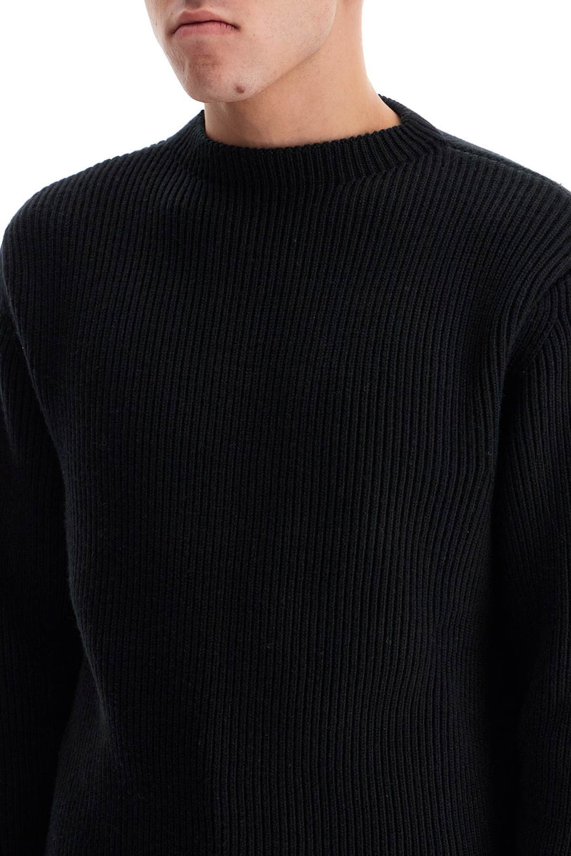 Rier Men's Ribbed Wool Pullover Sweater