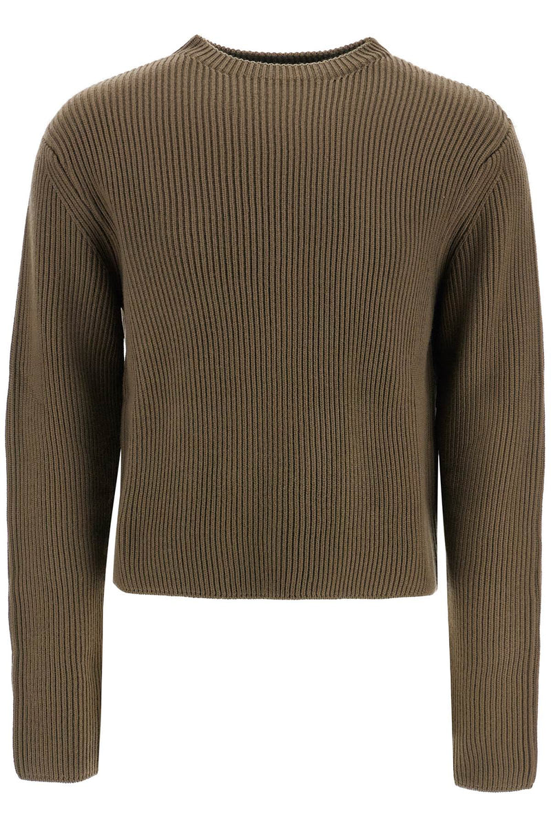 Rier Men's Ribbed Wool Pullover Sweater