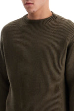 Rier Men's Ribbed Wool Pullover Sweater