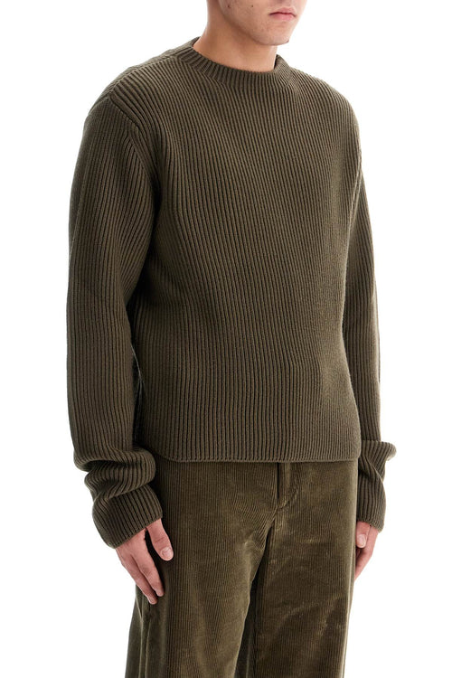 Rier Men's Ribbed Wool Pullover Sweater