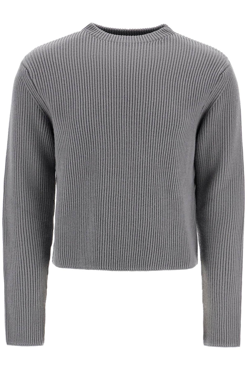 Rier Men's Ribbed Wool Pullover Sweater