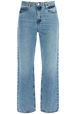 Frame Women's Light Blue High-Waisted Straight Ankle Jeans Le Jane