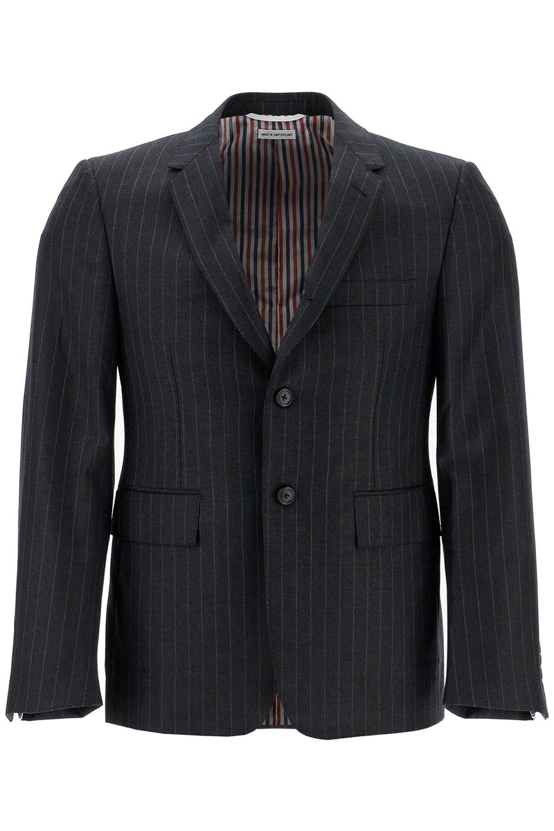 Thom Browne Men's Woolen Pinstripe