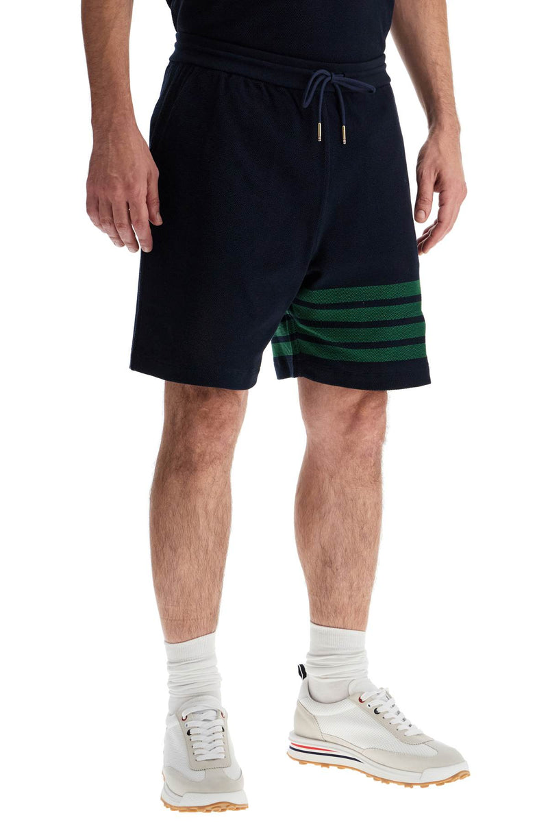 Thom Browne Men's 4-Bar Cotton Bermuda Shorts